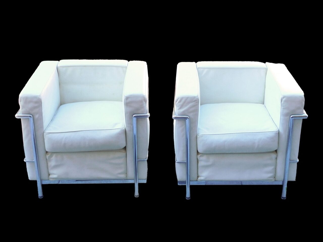 A Pair Of Le Corbusier LC 2 Lounge Chairs