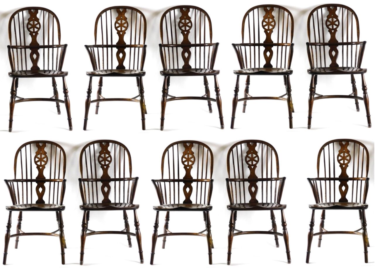 Ten Custom Made Windsor Armchairs by Unknown Artist