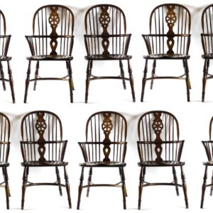 Ten Custom Made Windsor Armchairs by Unknown Artist