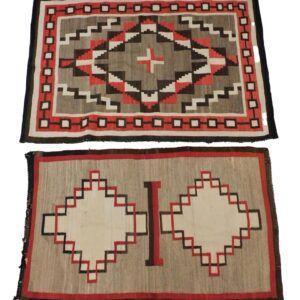 Navajo Rugs by Unknown Artist. Early 20th c. Geometric designs