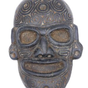 An Exceptional Carved Taino Mask.