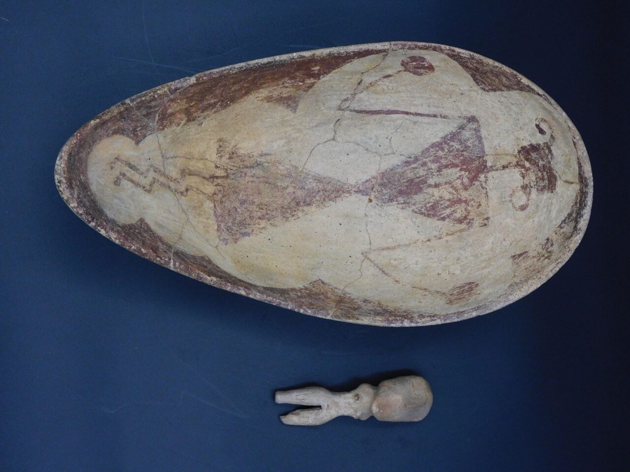 Hohokam Pottery: Pre-Columbian Effigy Figure and Human Figure Scoop