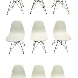 (9) Charles & Ray Eames DSR Chairs