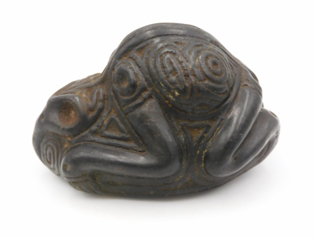 Taino Reclining Bird Man Figurine