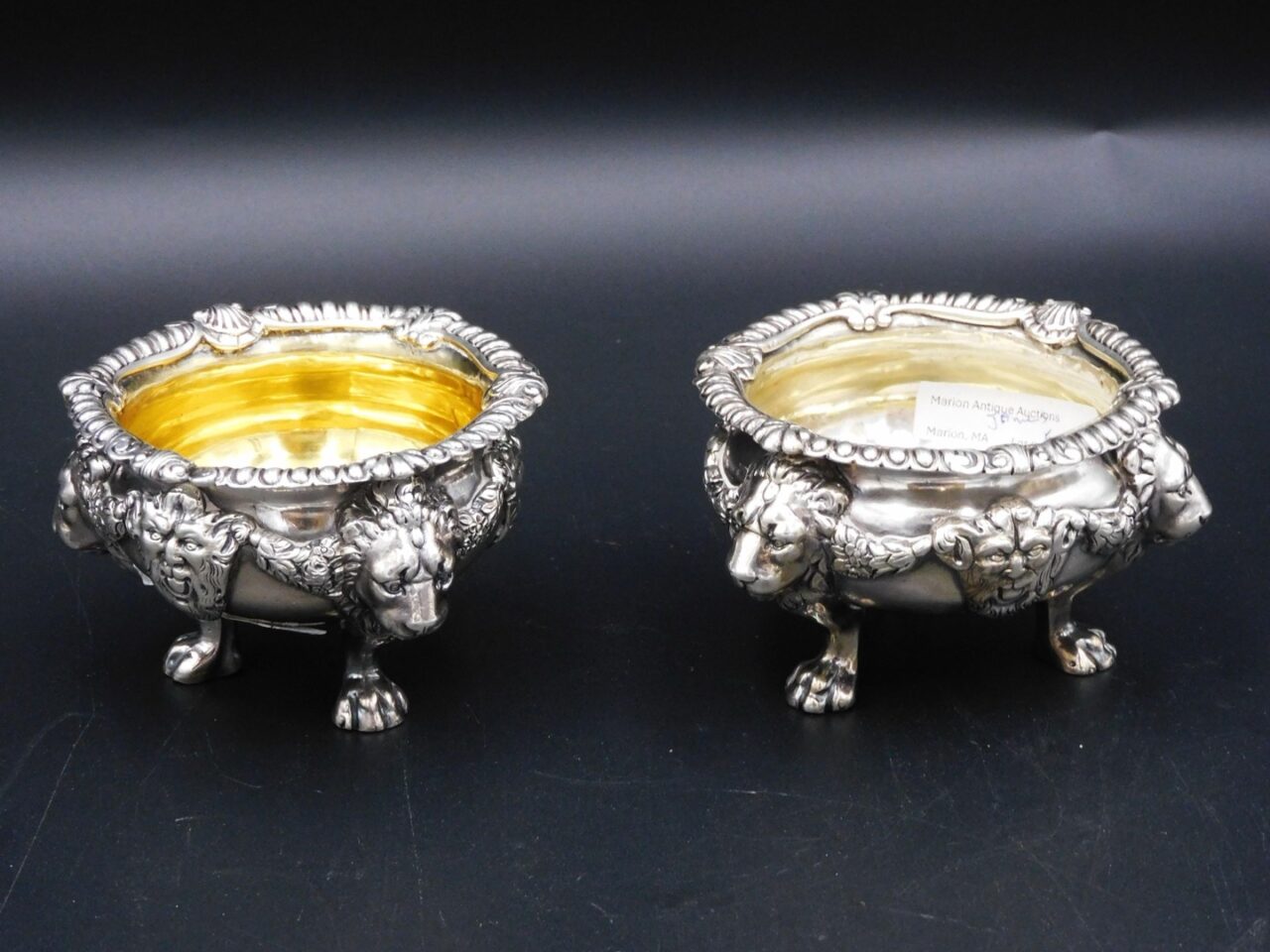 Pair of Georgian Silver Master Salts by William Fountain and James Fountain