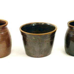 (3) New Bedford Stoneware Jars