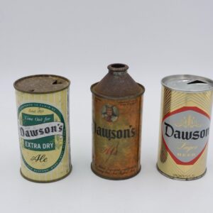 (3) Dawson Ale Tin Cans