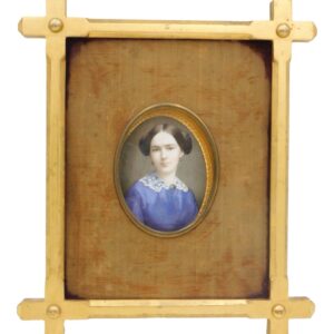 Large Miniature Portrait Of A Young Girl