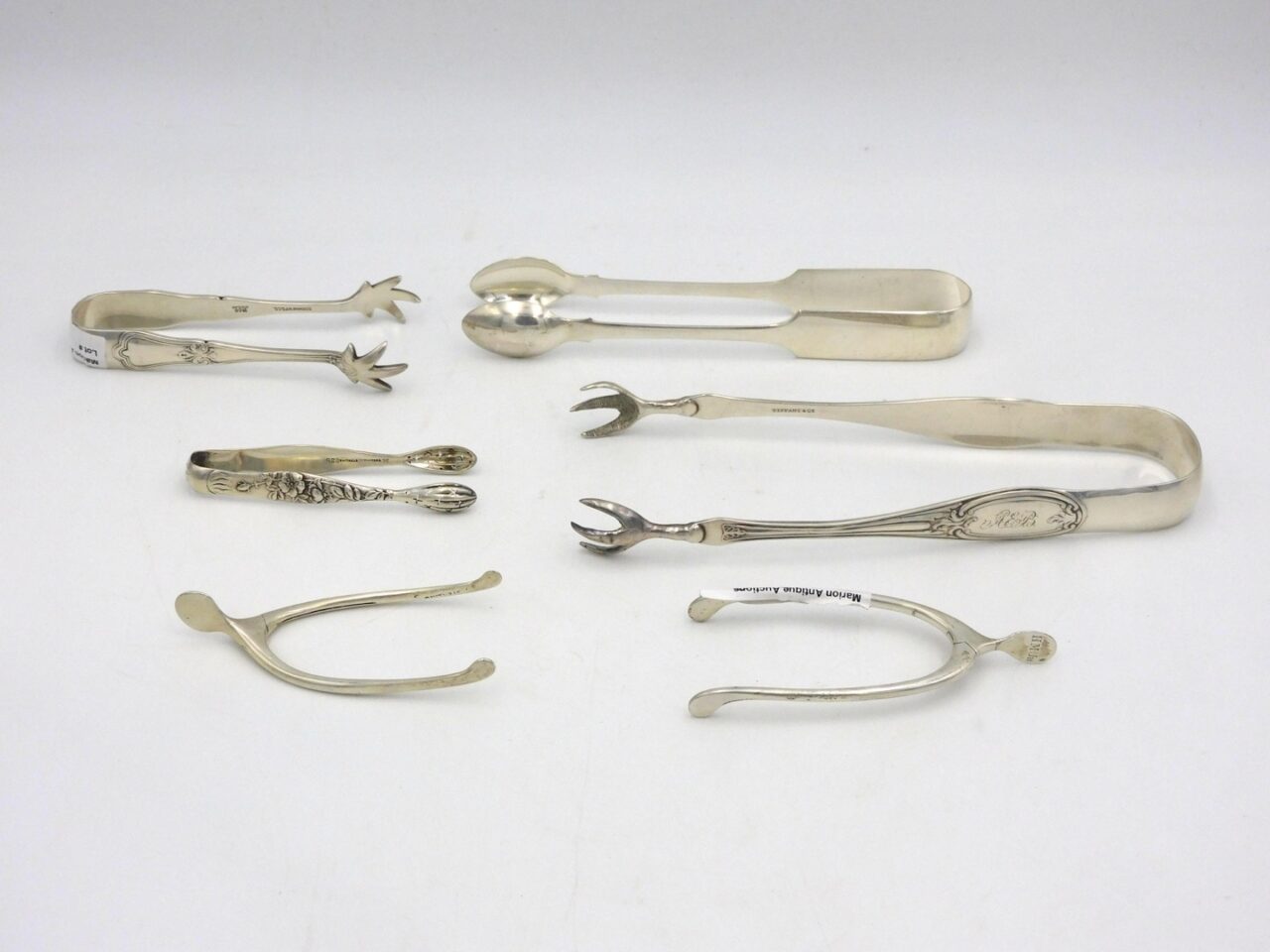 Sterling & Coin Silver Tongs Collection by Tiffany