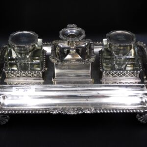 English Sterling Silver Inkstand.