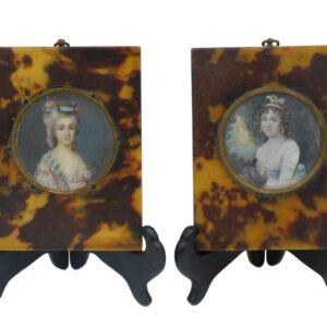 (2) Miniature Portraits