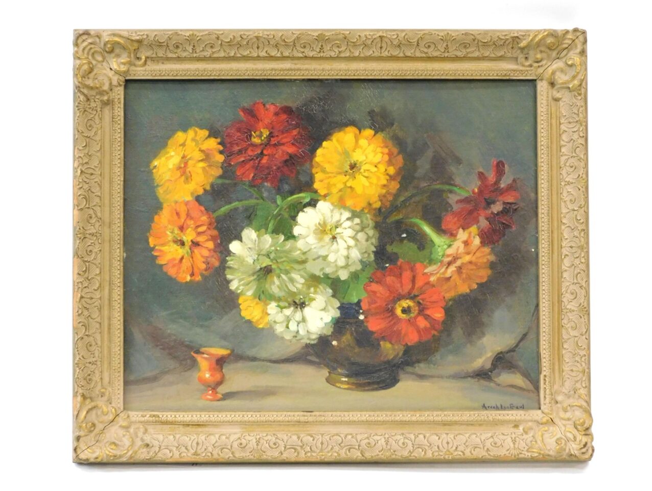 Arrah Lee Gaul (1883-1980) Floral Still Life Oil Painting