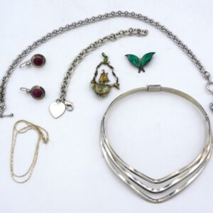 (7) Piece Lot Of Sterling Silver Jewelry.