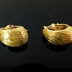 Pair Of Heavy 18K Gold Earrings