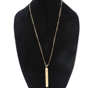 Gold Toothpick Holder On Chain.