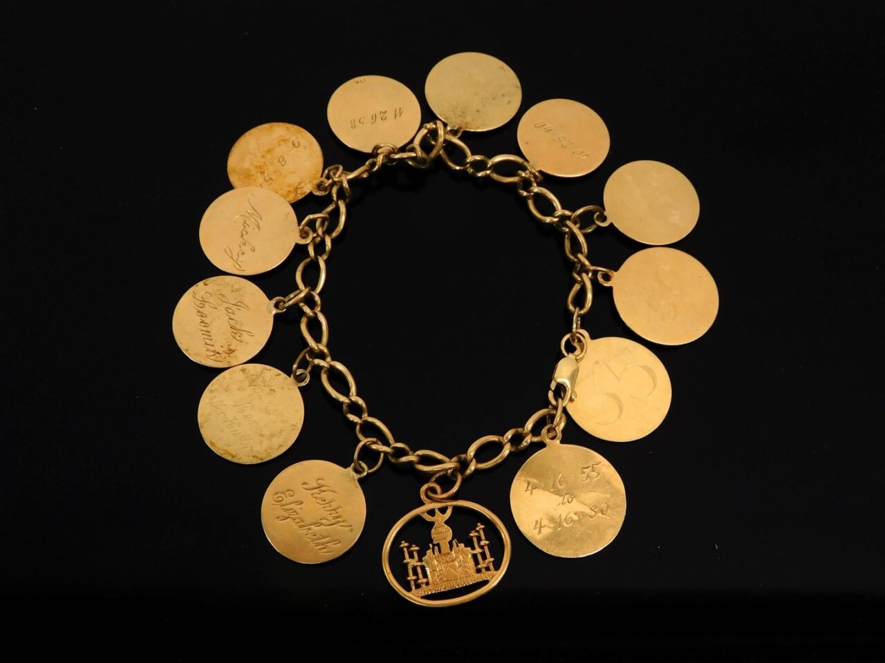 14K Gold Charm Bracelet