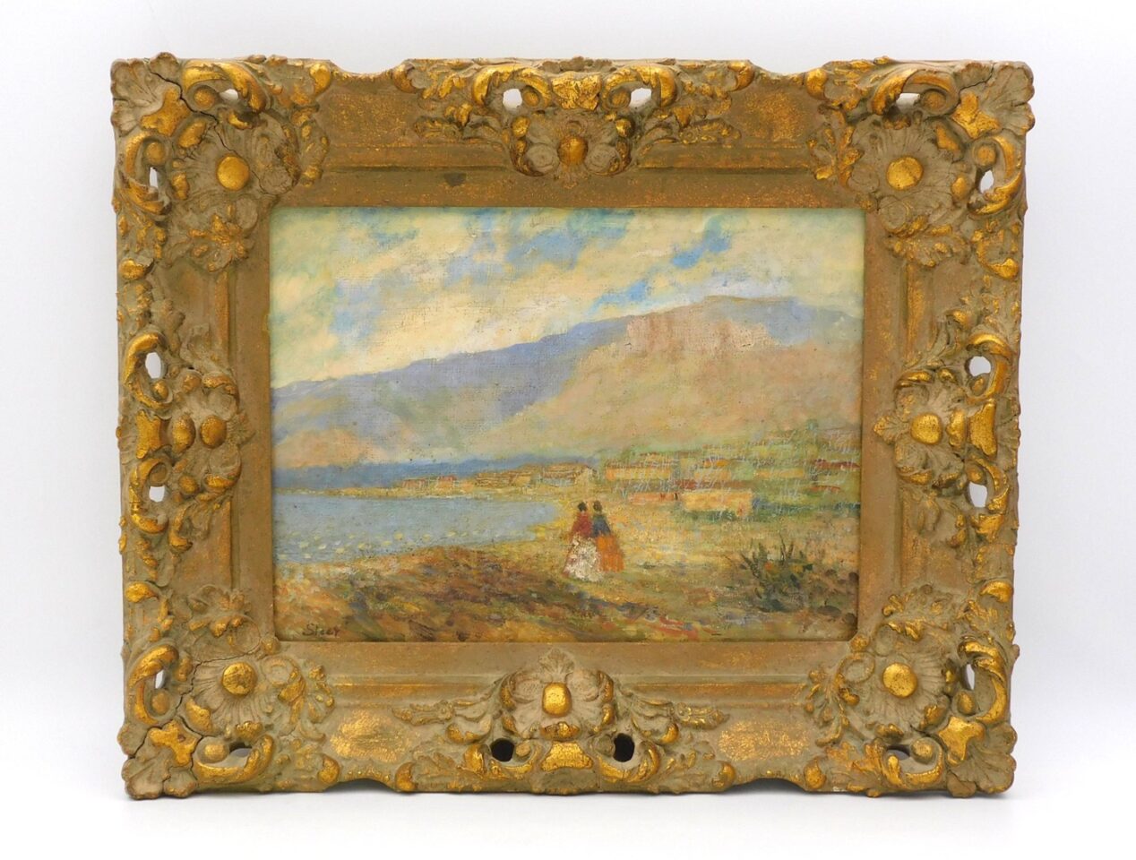 Coastal Scene with Two Women