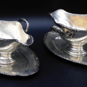 Pair Of Silver Sauceboats.