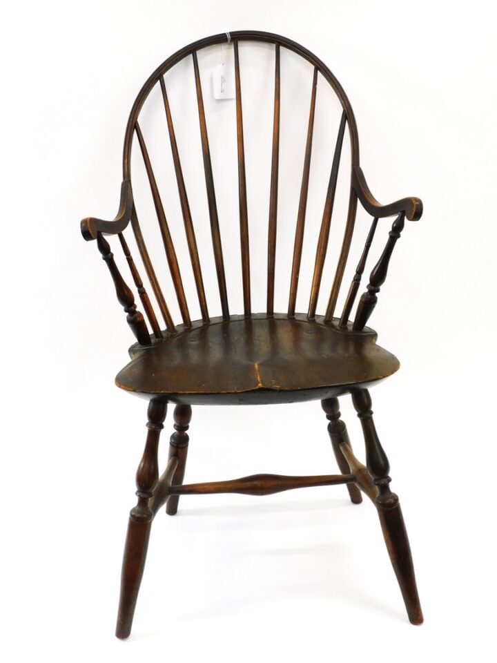 18th c. New England Windsor Arm Chair