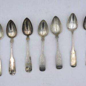 (7) Coin Silver Tablespoons.