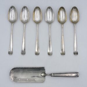 (7) English Silver Spoons.