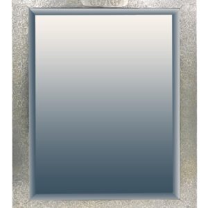 Large Silver Frame Mirror.