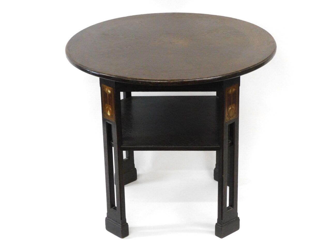 Vienna Secession Jugendstil Oak Lamp Table