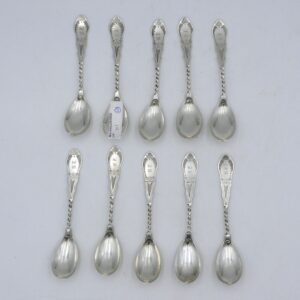 (10) Continental Silver Spoons.