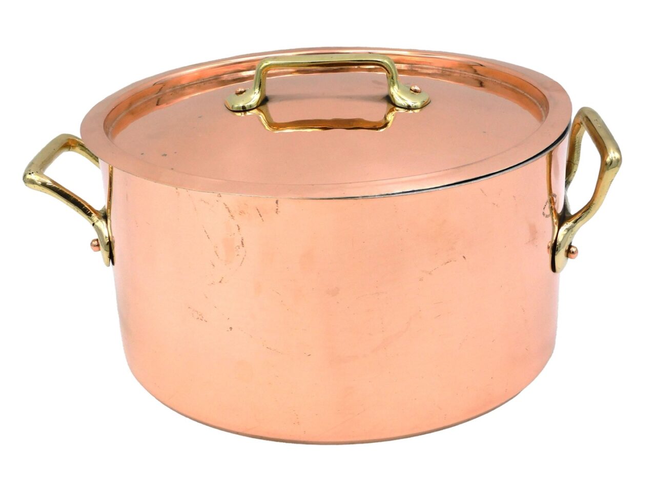 Vintage French Copper Stew Pan.