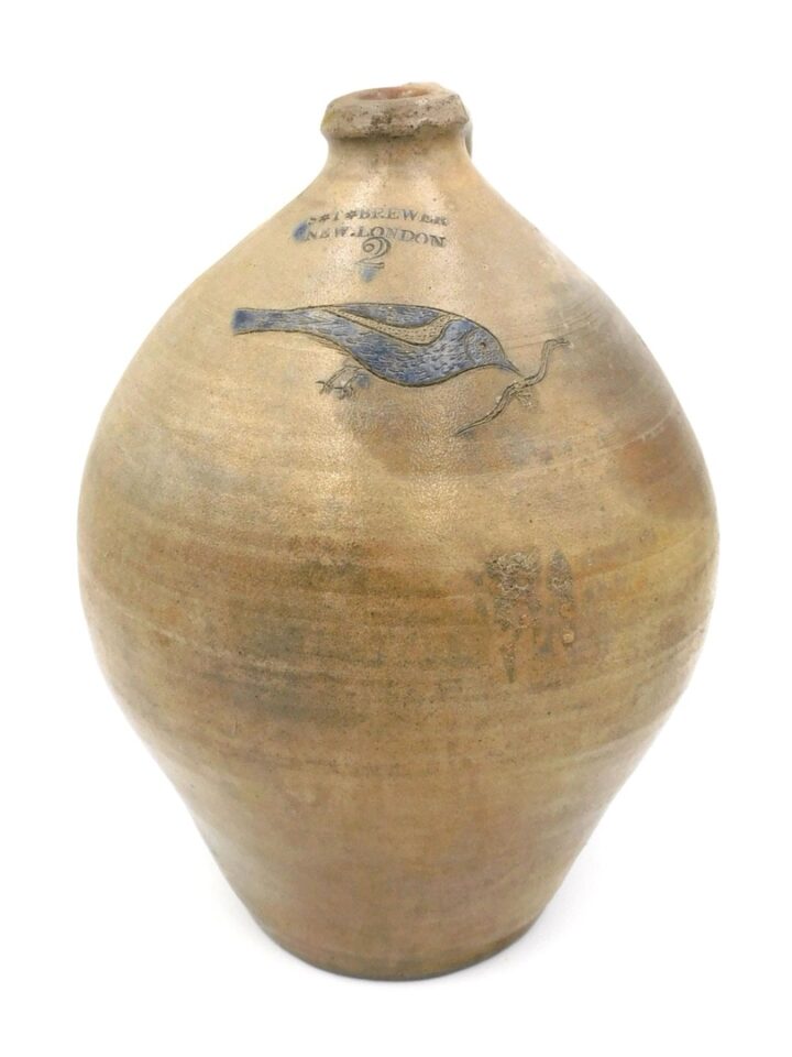 S.T. Brewer Ovoid Stoneware Jug