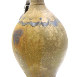 Attributed to Clarkson Crolius and Henry Hook. Ovoid Stoneware Jug