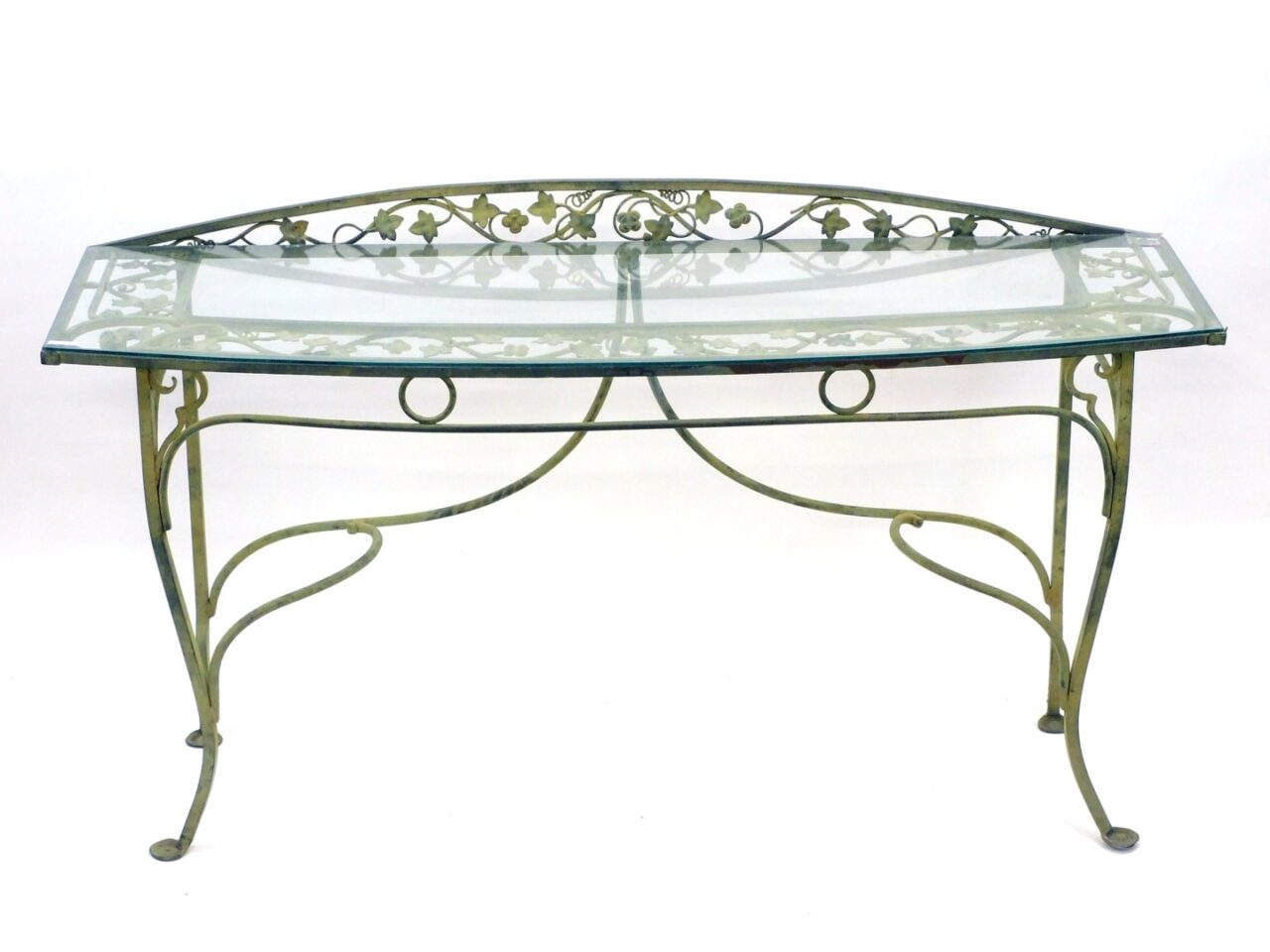 Ornate Wrought Iron Console Table