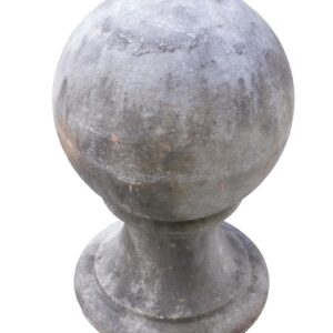 Ball Form Finial On Round Base