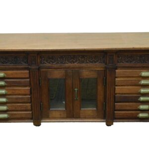 Victorian Walnut Multi-Drawer Counter