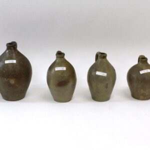 Six Small Ovoid Stoneware Jugs by Unknown Artist