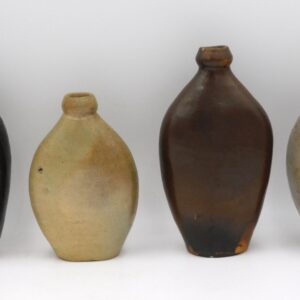 American Stoneware and Redware Flasks