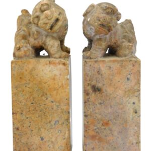 (2) Carved Chinese Soapstone Seals.