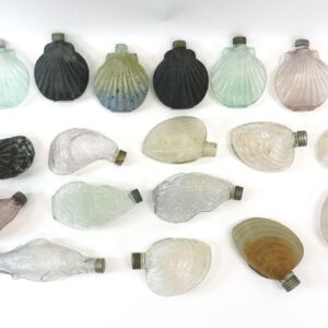 Glass Seashell Flasks by Unknown Artist