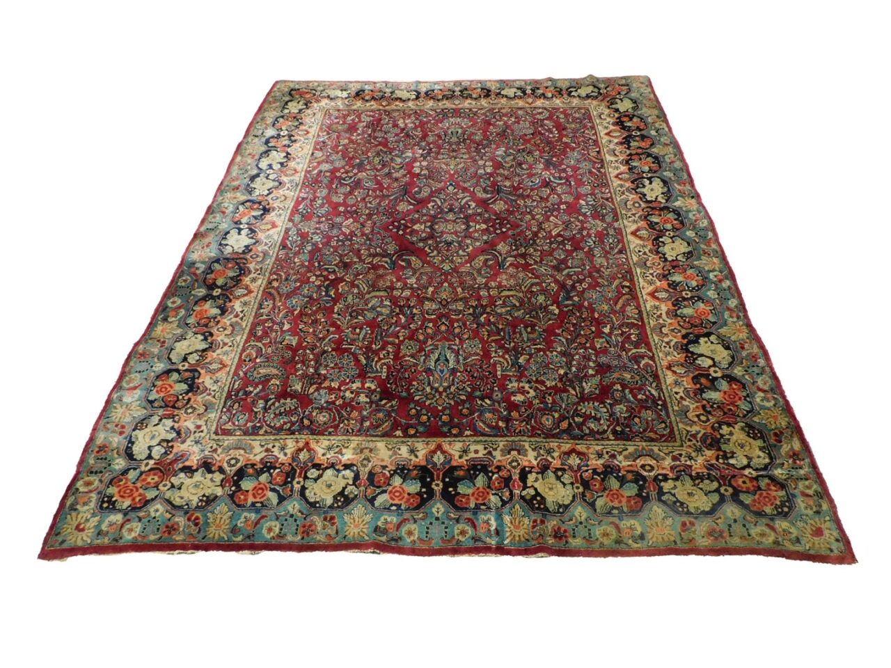 Antique Oriental Sarouk Rug by Unknown Artist