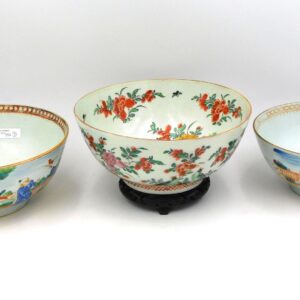 (3) Early Chinese Export Porcelain Bowls