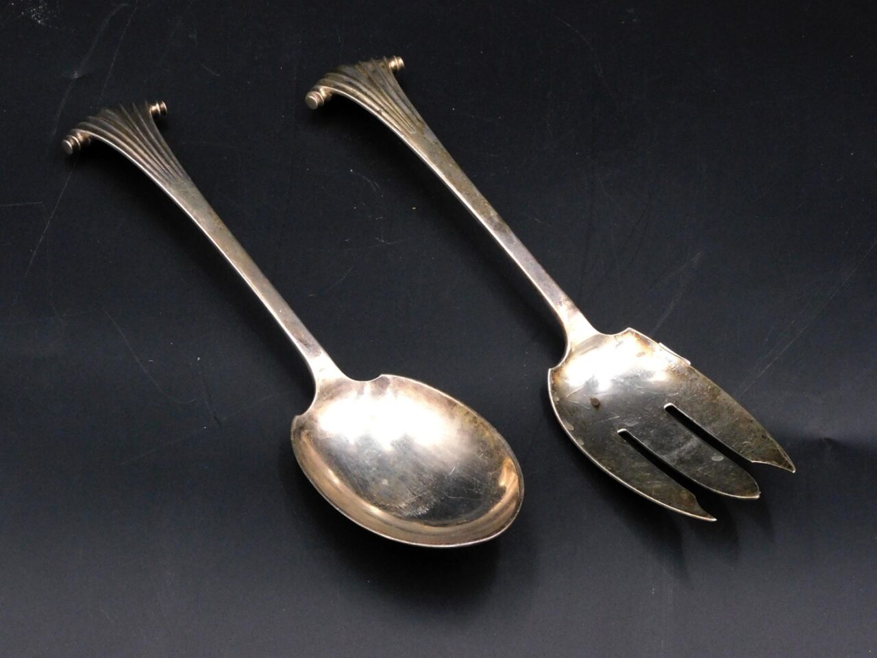 Arthur Stone Silver Salad Set.