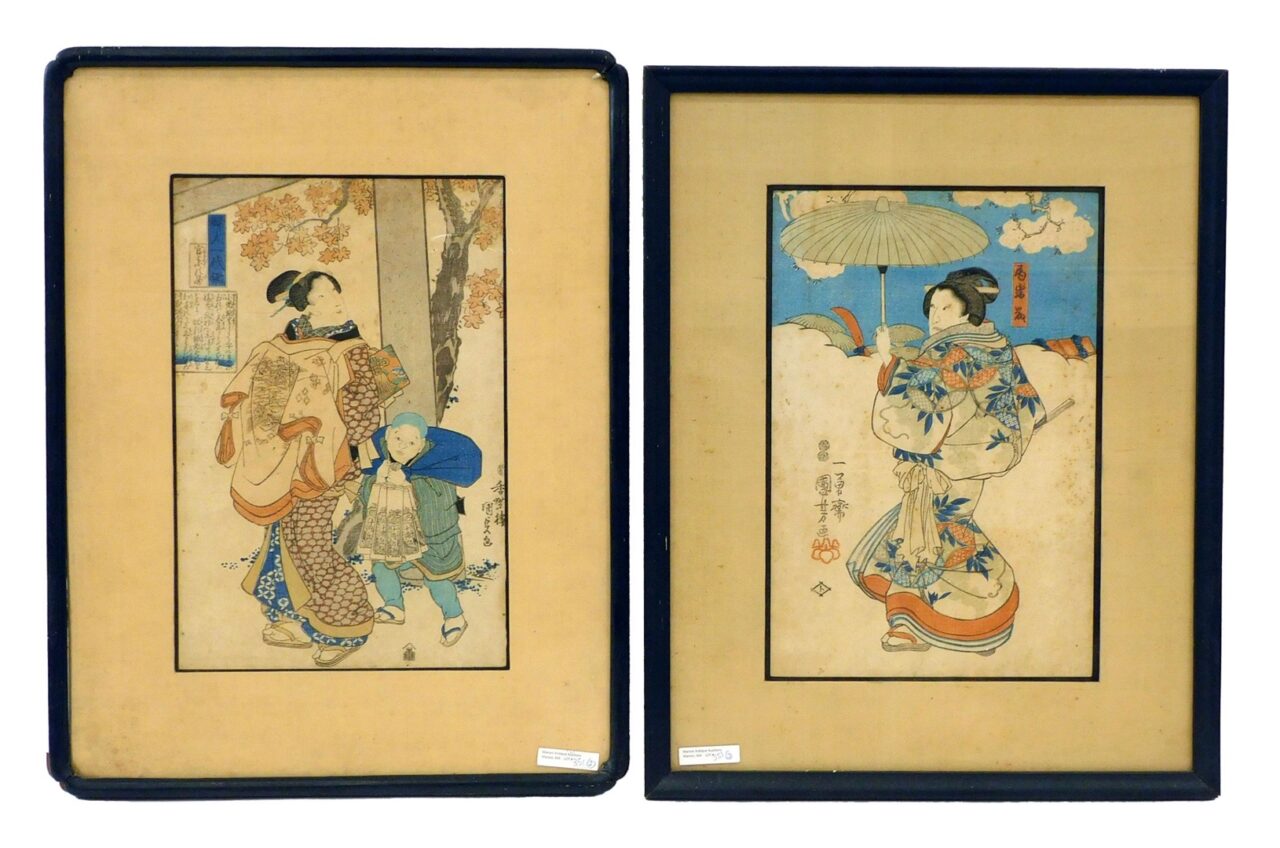 (2) Japanese Woodblock Prints