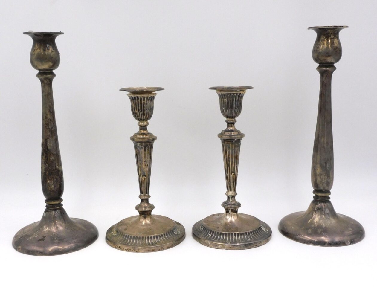 Tuttle Sterling Silver Candlesticks & Bradbury English Silver Candlesticks