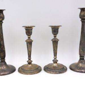 Tuttle Sterling Silver Candlesticks & Bradbury English Silver Candlesticks