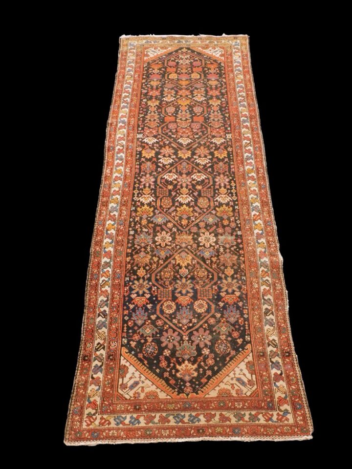 Semi-Antique Hamadan Runner