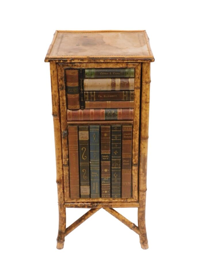 Bamboo Stand With Faux Book Front