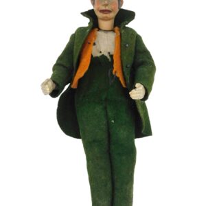 Antique Swiss Bucherer Jointed Metal Doll