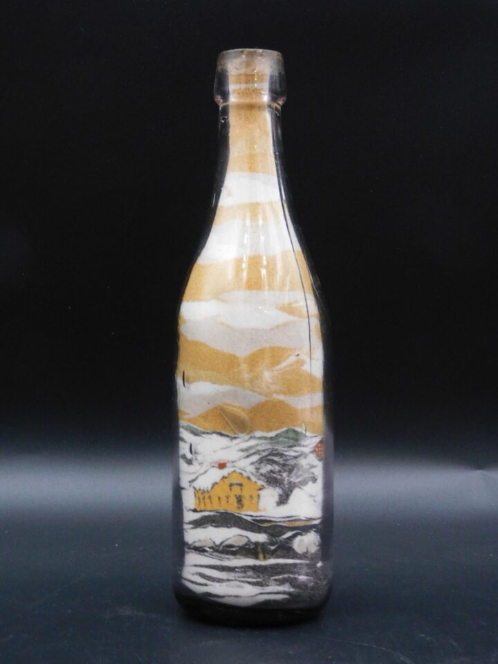 Valentine Layered Sand Picture Bottle 1922