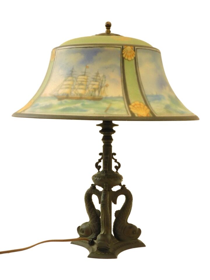 Pairpoint Reverse Painted Table Lamp