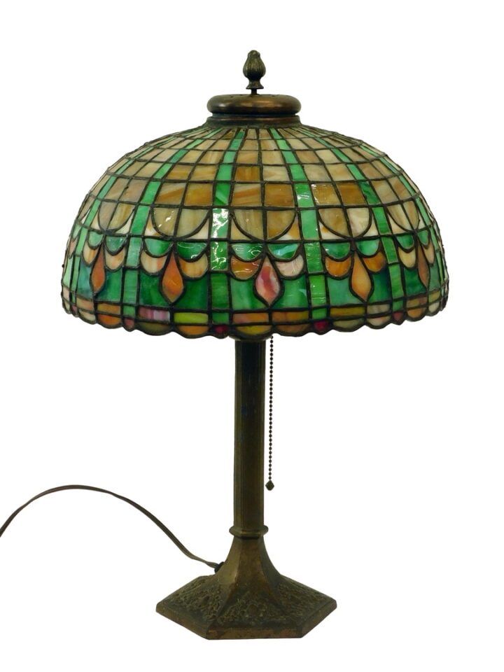 Leaded Glass Table Lamp